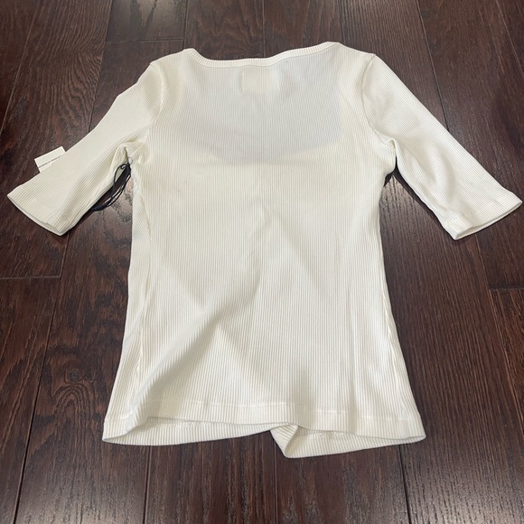 Citizens of Humanity Women Parie Twist Top Milque Off White Size Small NEW - Picture 10 of 11